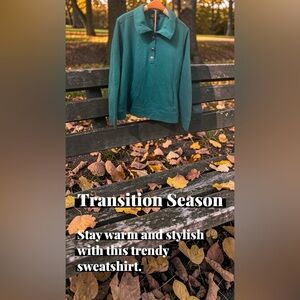 XL Ralph Loren Teal Long-Sleeve Sweatshirt